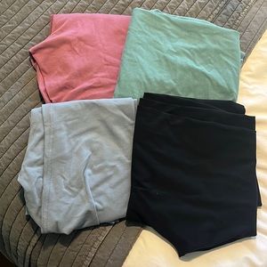 (4) pairs of Old Navy powerchill extra high rise size L Tall